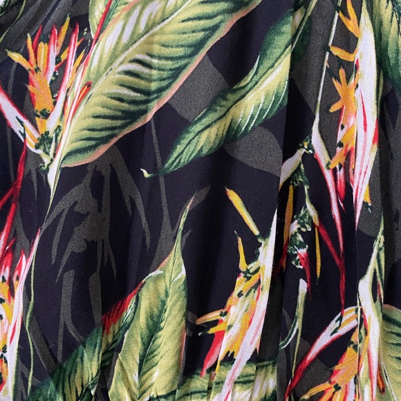 BCBGMAXAZRIA Tropical Print Romper - Picture 4 of 11